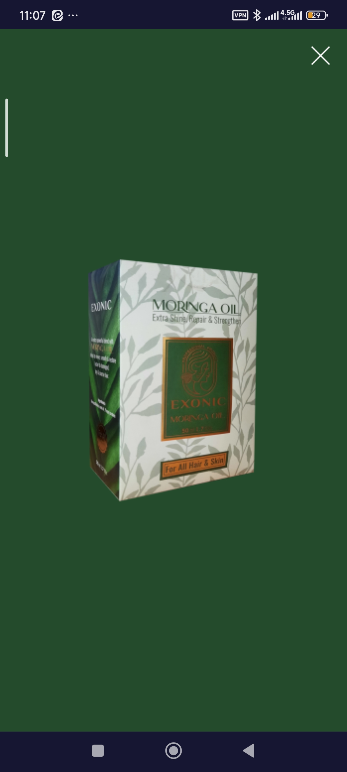 روغن مورینگا اکسونیک