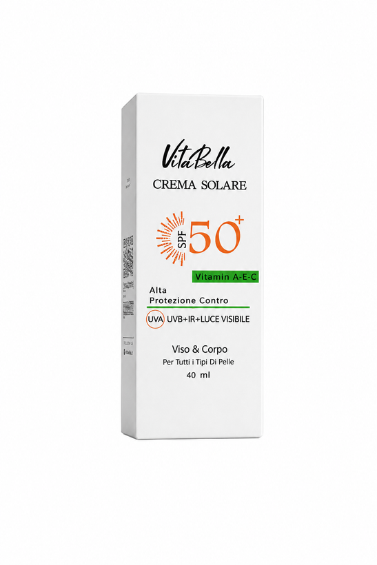 کرم ضد آفتاب spf۵۰ بی رنگ حجم ۴۰ میل ویتابلا